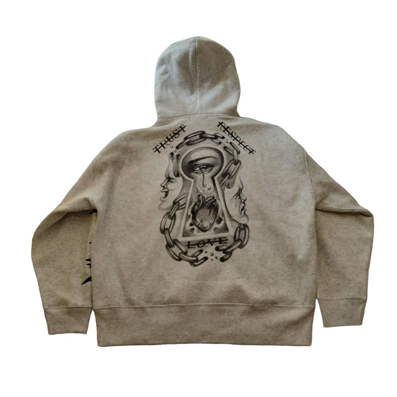 レアパーカーB アッシュグレー ippin(1点物)