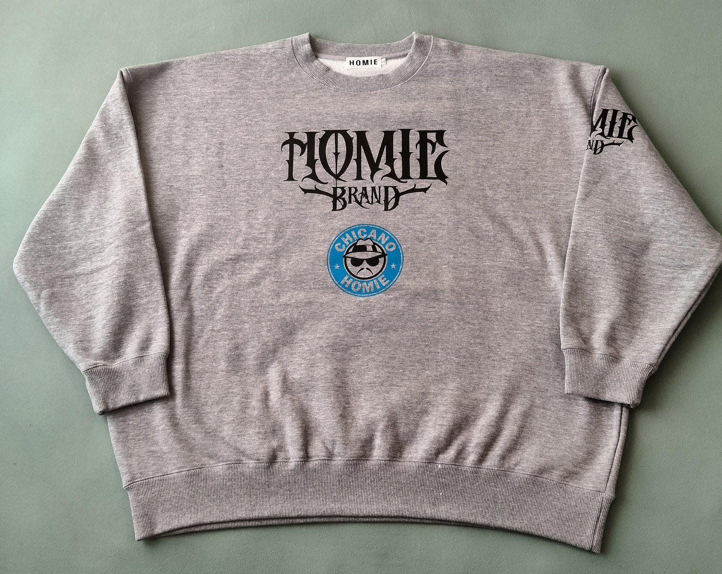25034 CREW NECK SWEATSHIRT HEATHER GRAY　少量在庫（裏パイル）