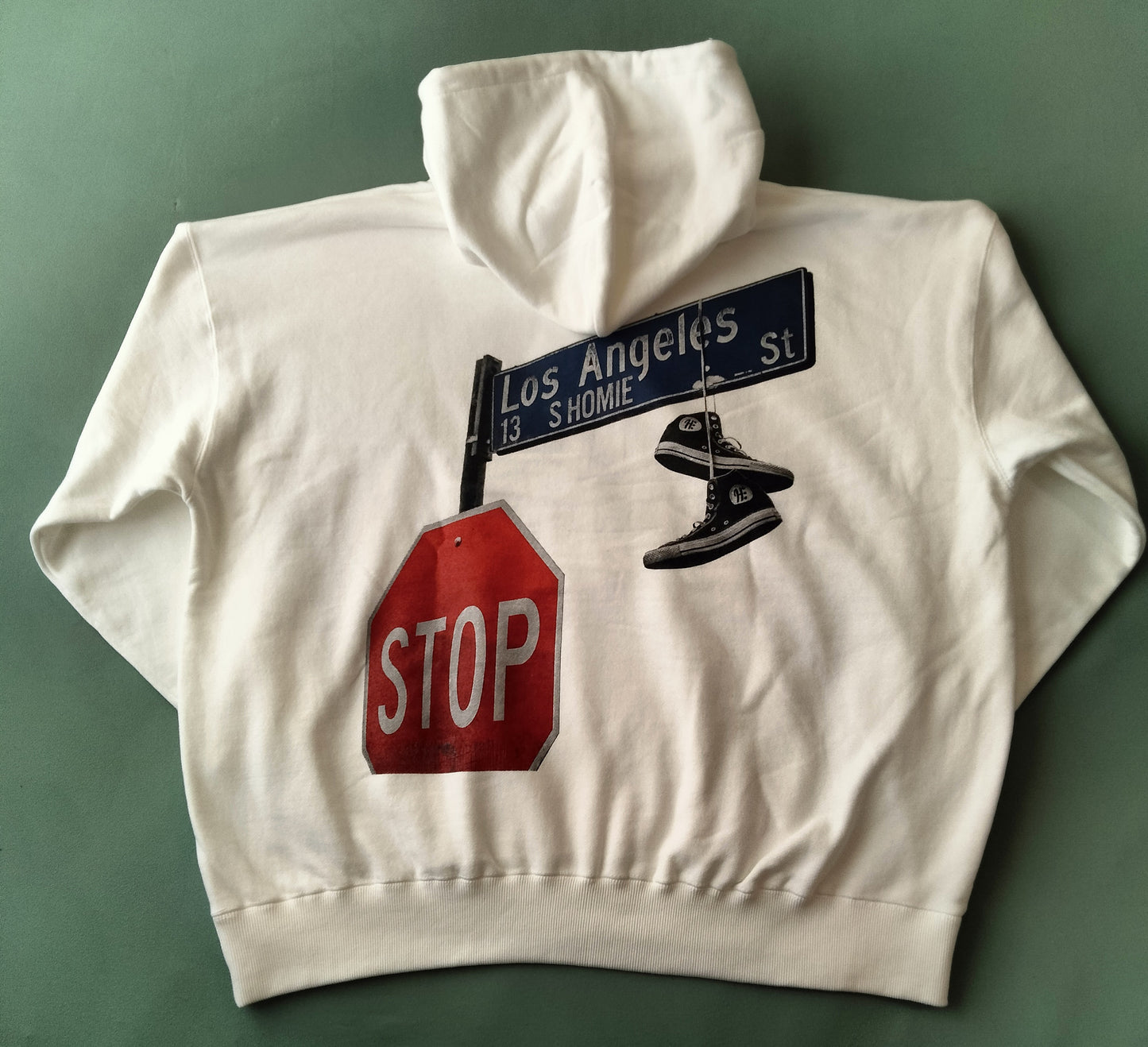 25031  SWEAT PARKA WHITE 少量在庫（裏ループパイル）