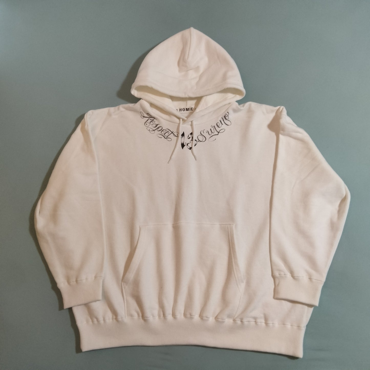 25036  SWEAT PARKA WHITE 少量在庫（裏ループパイル）