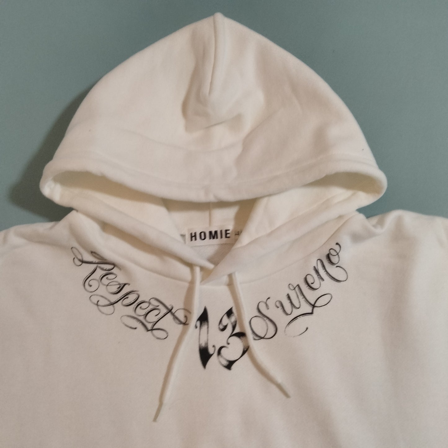 25036  SWEAT PARKA WHITE 少量在庫（裏ループパイル）