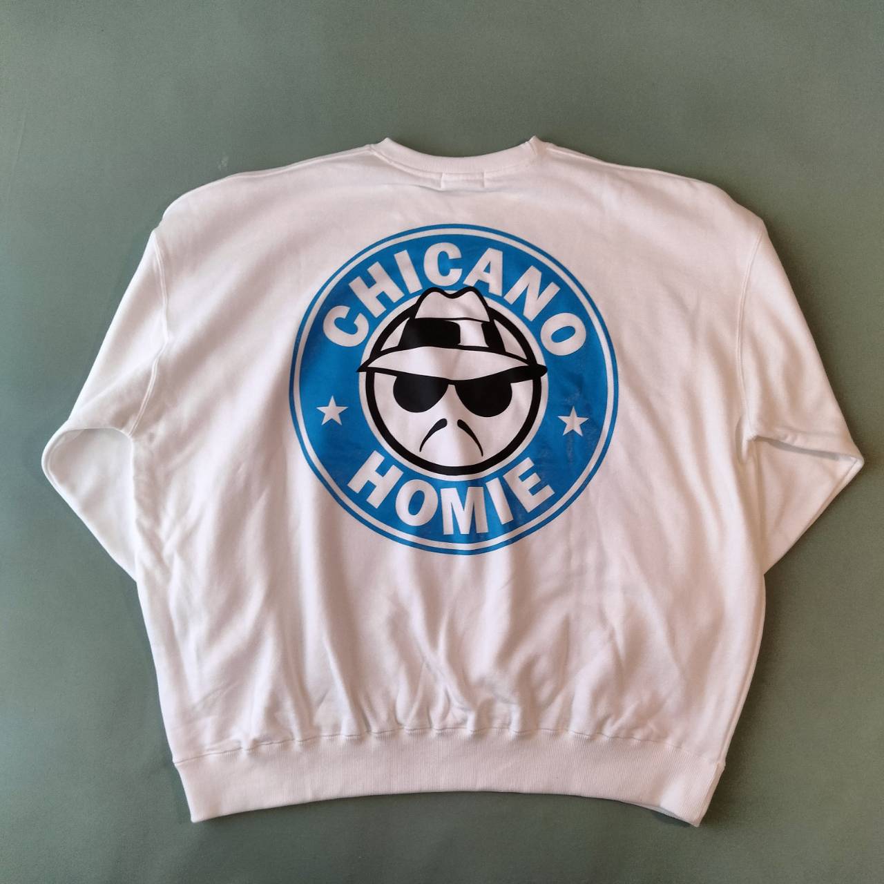 25023 CREW NECK SWEATSHIRT WHITE　少量在庫（裏パイル）
