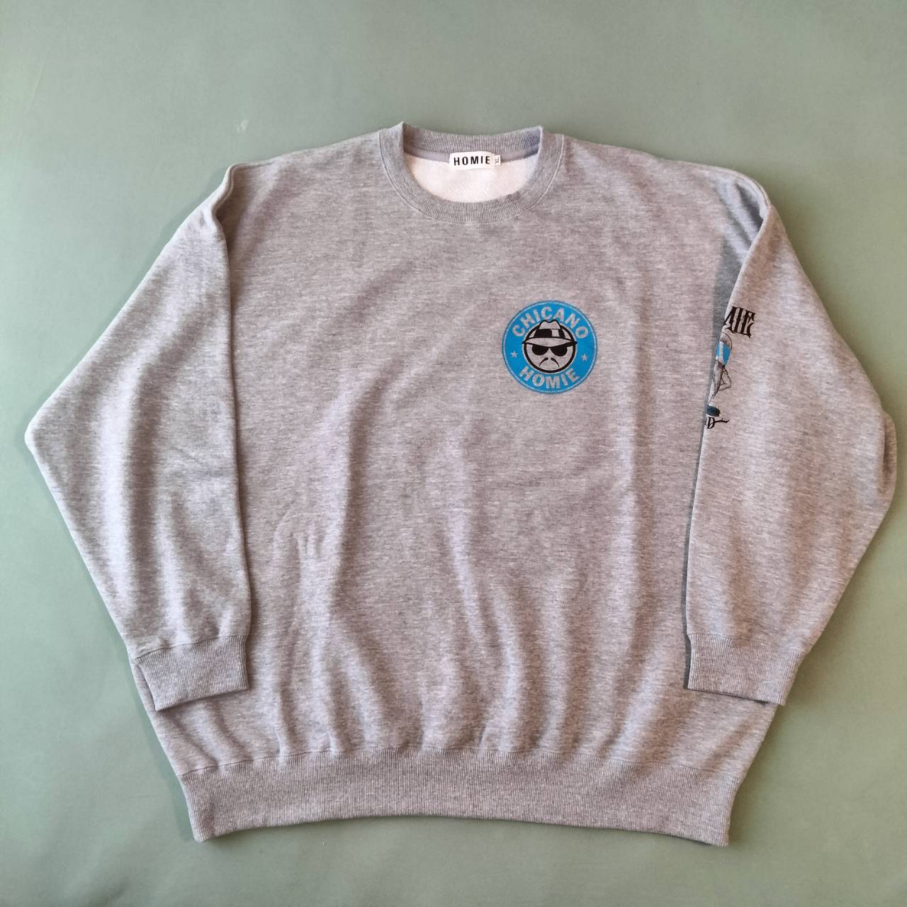 25024 CREW NECK SWEATSHIRT HEATHER GRAY　少量在庫（裏パイル）