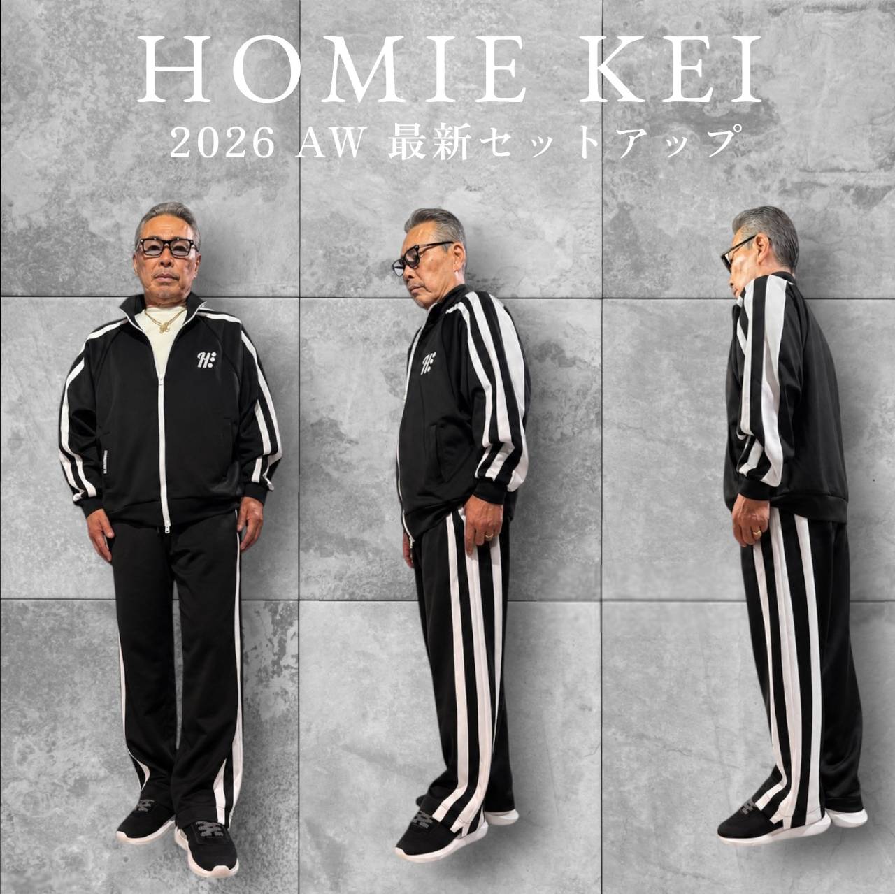 26008 完全受注生産　2026A/W セットアップ BLACK , WHITE