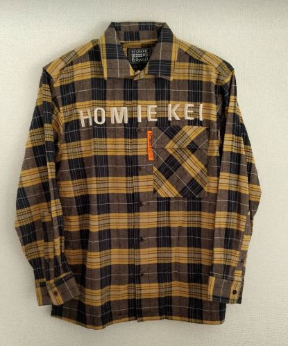 HOMIEKEI / ホーミーケイ/ フランネルチェックシャツ