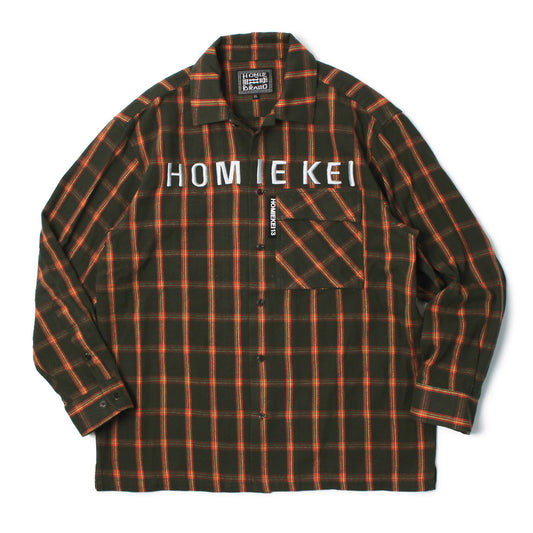 HOMIEKEI / フランネルチェックシャツ